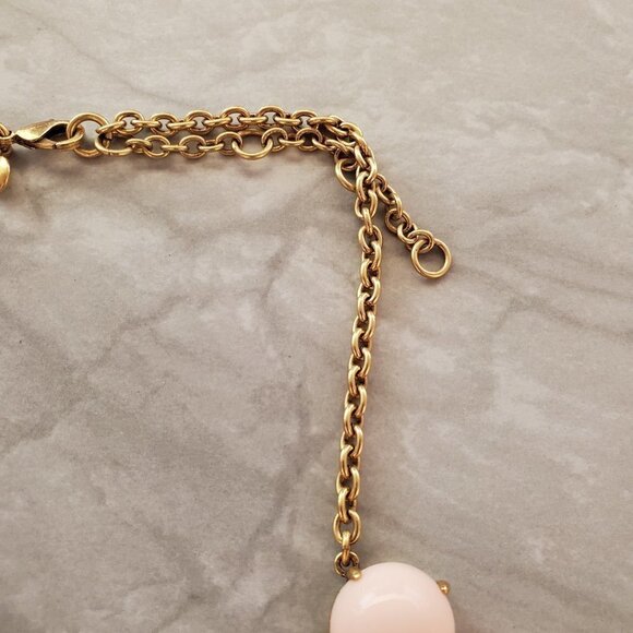 💕 J.Crew Light Blush Pink Enamal Dot Bubble Necklace 💕 - Picture 3 of 12